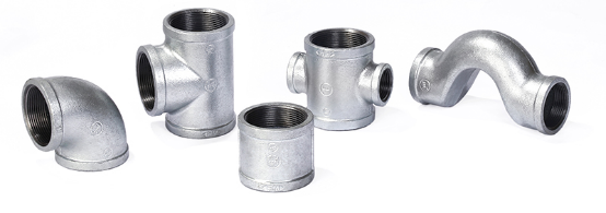 Hot-dip galvanized malleable iron pipe fittings