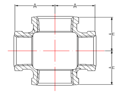 4-ways cross