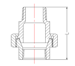 Union Taper Seat, M&F dimensions