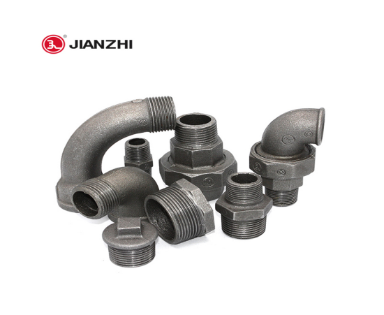 JIANZHI Black Malleable Iron Pipe Fittings.png