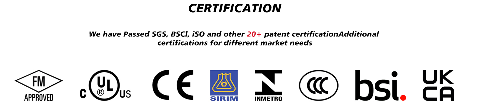 FM UL certified fittings