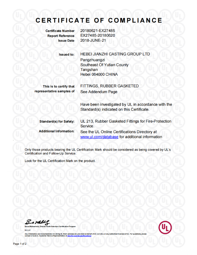 What Certifications and Standards Should Steel Pipe Joints and Fittings Meet (ASTM/ASME/FM/UL) for Compliance?cid=26