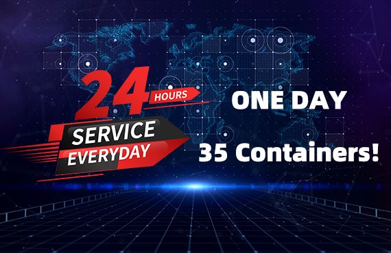 One day, 35 Containers! Avoid Losses of more than RMB 900,000 for Customers