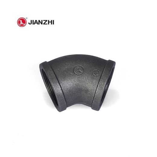 45 Degree Black Iron Elbow Fitting Fig. 120