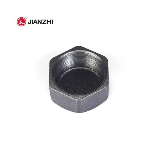 Black Malleable Iron Hexagon Cap Fig.300