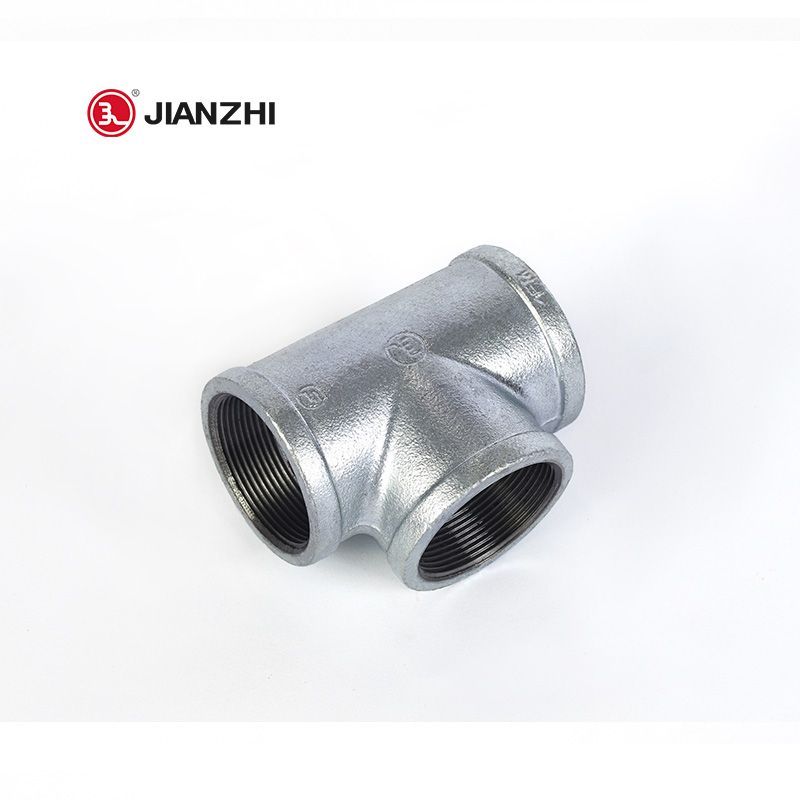 Galvanised Malleable Iron Pipe Fitting Equal Tee 