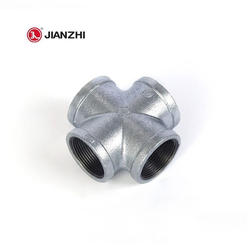 4 way galvanized pipe connector