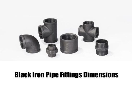 Black Iron Pipe Fittings Dimensions