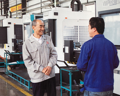 Talk to employees and ask about work